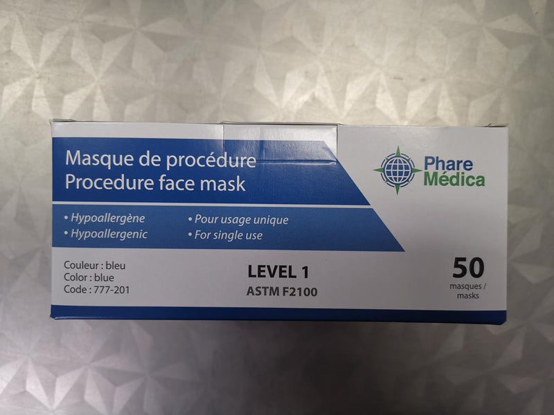 Masque médical ASTM Level 1 - boite de 50 masques