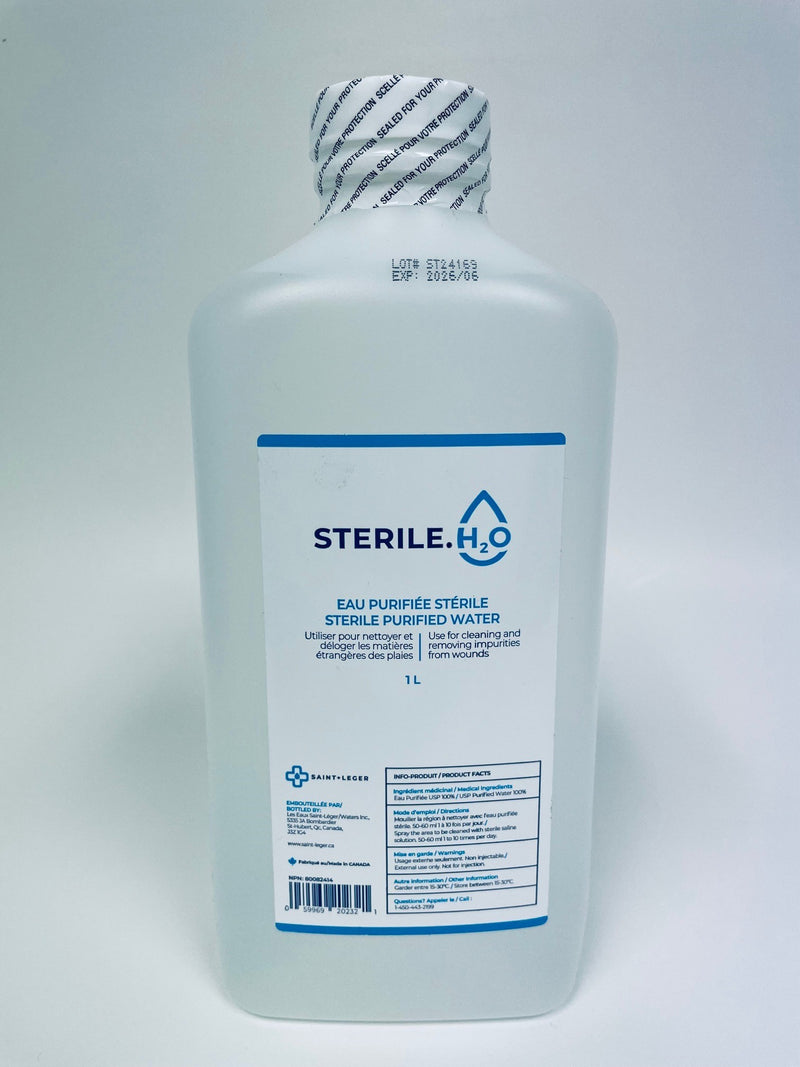 Sterile.H20 - 1L | Sterile USP Purified Water for Irrigation