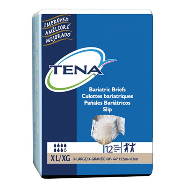 TENA® Elastic Briefs, Ultra Absorbent, Bariatric XL - 72/Case