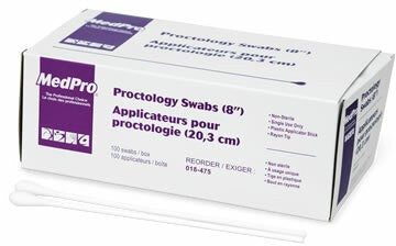 MedPro Proctology Applicators, 8 in. (20.3 cm) Non-Sterile, Box of 100