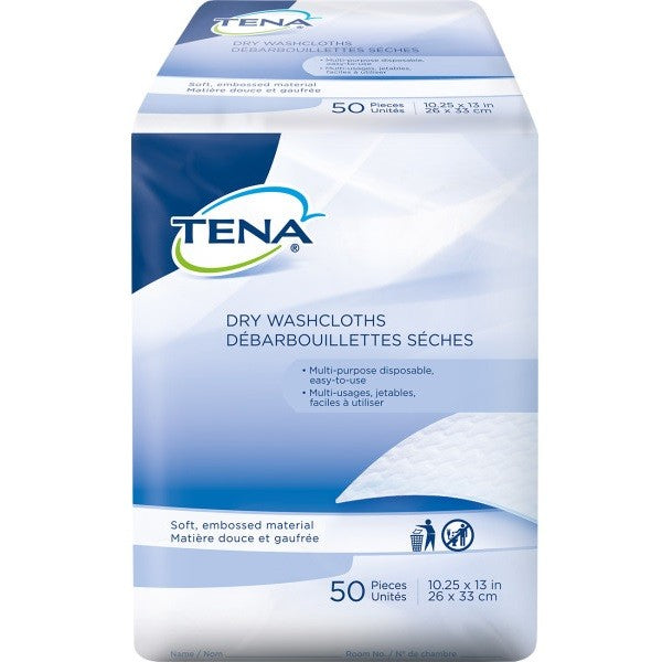 Tena® Dry Wipes, 33 in. x 13 in. - Case of 1000