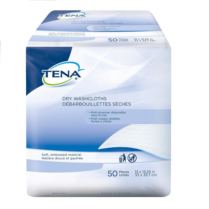 Tena® Dry Wipes, 13 in. x 13.25 in. - Case of 800