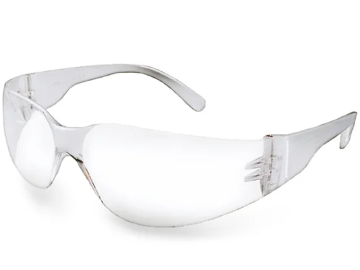 One-Piece Lens Safety Glasses - 144 Pairs / Case