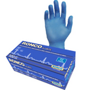 BluRite™ Gants d'examen en nitrile bleu, Sans poudre, 5 mil - Caisse