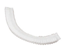 Bonnet bouffant plissé, Polypropylène, 24", Blanc