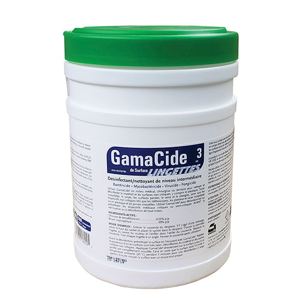 Gamacide3 - Lingettes désinfectantes pour surfaces