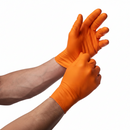 Octopus Grip 8 Orange Nitrile Exam Gloves, Powder Free, 8 Mil - Case