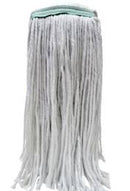 Vadrouille humide emballée, brins coupés, blanche 16 oz