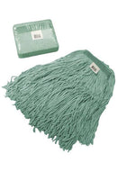 Vadrouille humide emballée, brins coupés, verte 20 oz