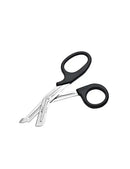 7"Universal Scissor Black Handle 1-SERR Blade Autoclavable