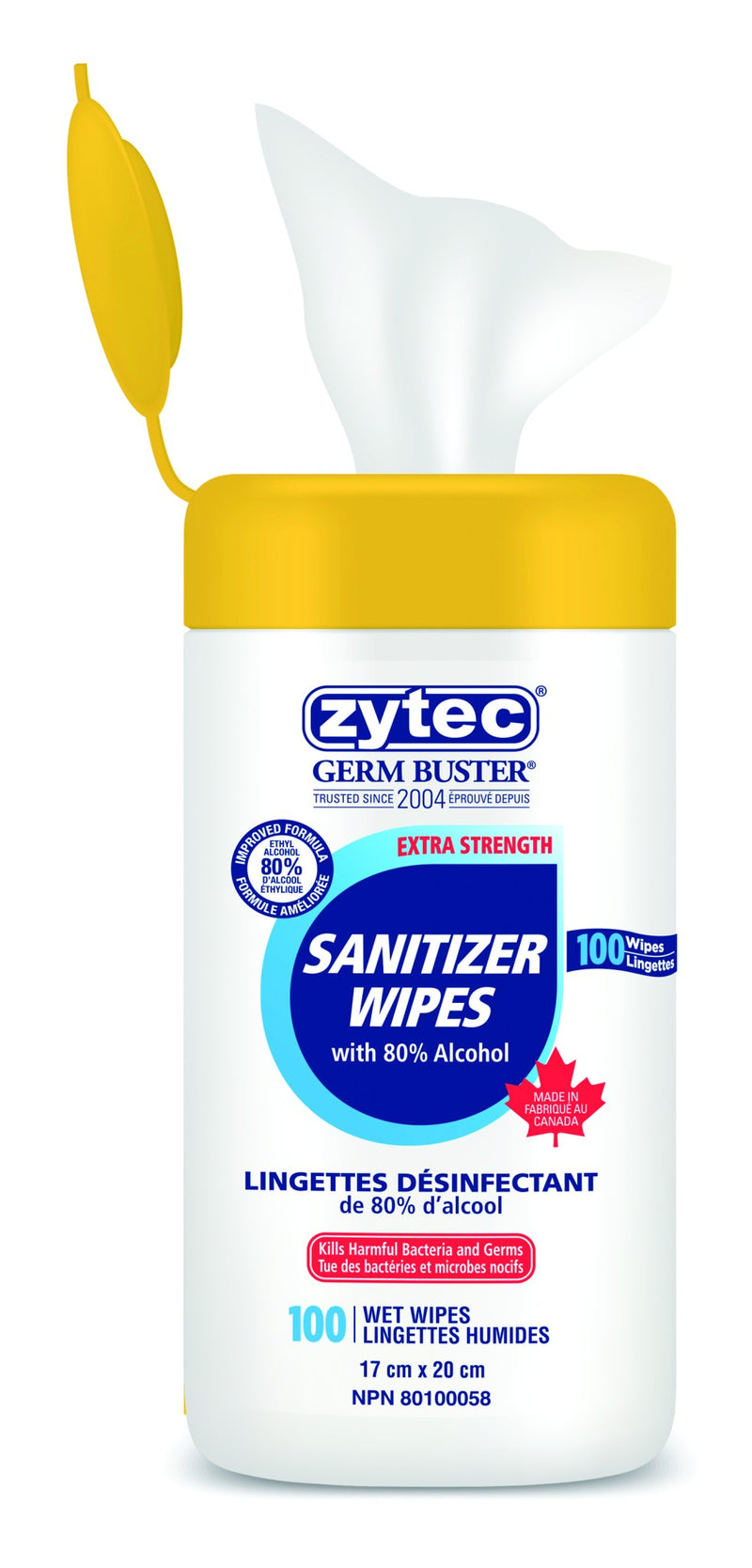 Hand Sanitizing Wipes 100 Wipes Containing