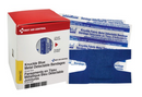 Detectable blue knuckle bandages, Detectable fabric, Sterile - Box of 20