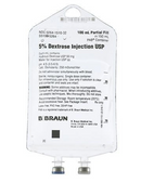 DEXTROSE 5% INJ 100/150ML SOLUTION && PLASTIC PARTIAL FILL BAG - Unit