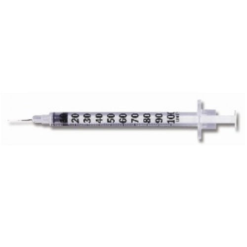 U-100 Insulin Syringe, with Micro-Fine IV Needle - 100/box