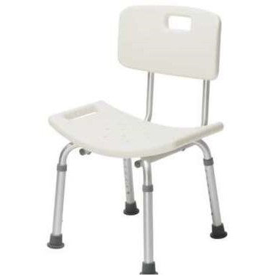 Shower chair with back, 250 lbs.