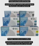 Gants médicaux en nitrile Bleu 3.5 mil 200/bte