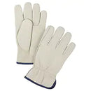 Gants de conducteur doublés pour l'hiver de première qualité, T-Grand, Paume en Cuir fleur de vache, Molleton - Paire