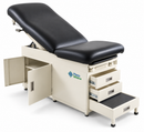 Table d'examen avec marchepied pour patient