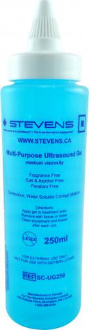 Ultrasound Gel - 250ml - Blue - MED VISC w/TWIST CAP 