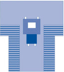 Sterile drape with window 15 x 10 in PROXIMA for Torso CA/12
