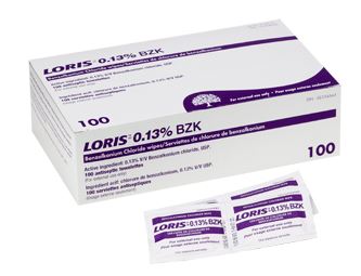 Lingette de chlorure de benzalkonium Loris 0.13%