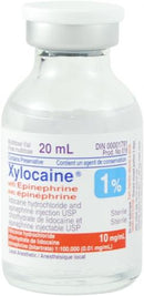 Local anesthetic xylocaine 1% inj a/epinephrine 1:100M vial 20ml