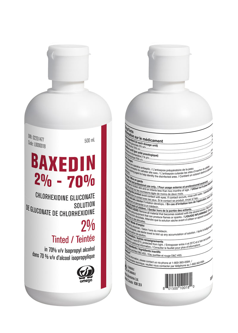 Baxedin 2% - 70%  500ml - Unité