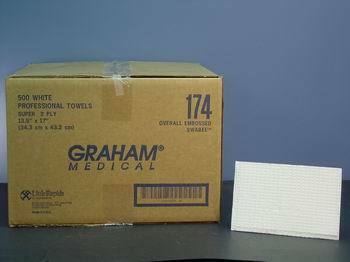 SERVIETTE 2PLIS SUPER TISSUE BLANC 13x17po CA/500