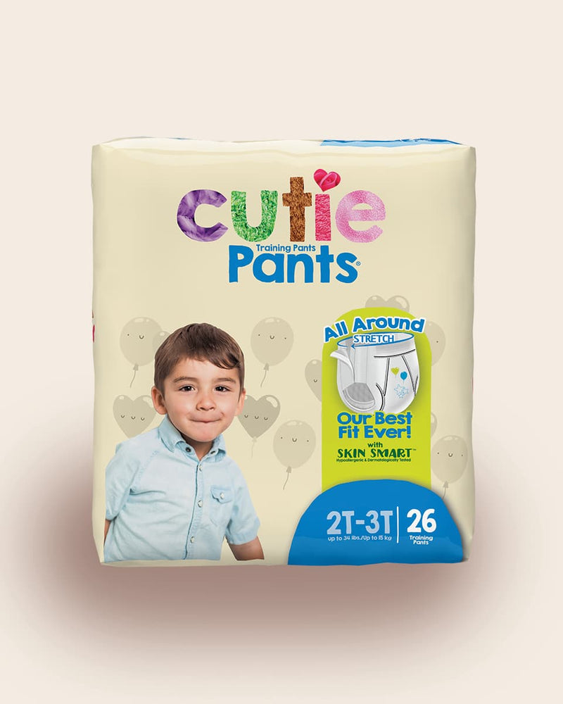 Pantalon d'entraînement Cuties® avec côtés refermables, garçons, moyen 2T–3T, jusqu'à 34 lb, caisse de 104