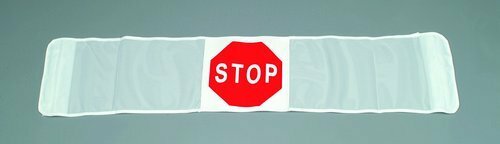 Affiche  ''STOP" de porte avec bande velcro 56x12po