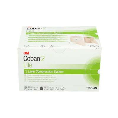 Bandage Compressif COBAN LITE 2 Couches - 4po x 5.1vgs - EXT S/L BX/1