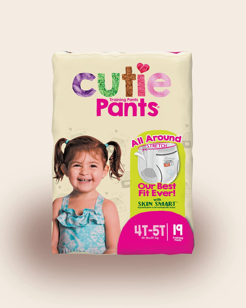 Pantalon d'entraînement Cuties® avec côtés refermables, filles, X-large 4T–5T, 38+lb, caisse de 76