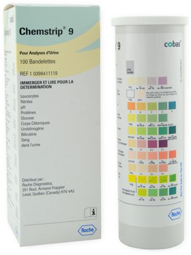 Test urine Chemstrip 9, Bte/100