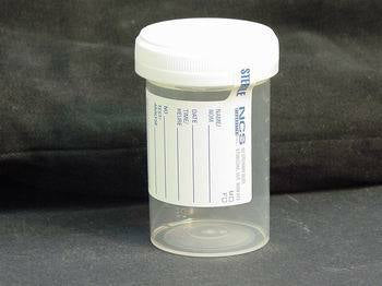 Specimen container 90ml STER white O-RING bag/100