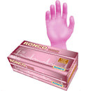 Pink Nitrile Exam Gloves, Powder Free, 3 Mils - Case of 1000