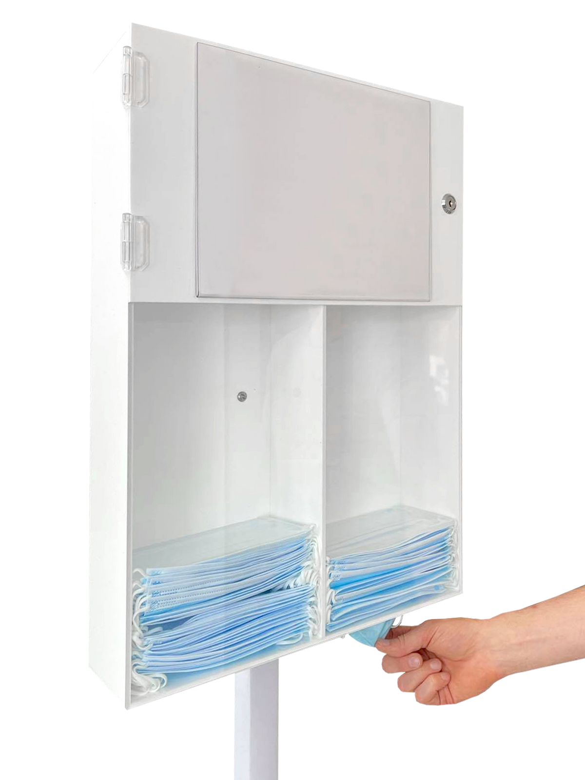 Distributeur Masque Gants Acrylique Transparent – Support Murale Ou Posable Pour Bureau, Laboratoire