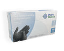 Gants médicaux en nitrile Noir 5 mils - Boite de 100