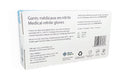 Gants médicaux en nitrile Turquoise 3.35 mils - Boite de 100