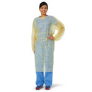 Lightweight Isolation Gowns Yellow, Size Regular/Large, Case of 50