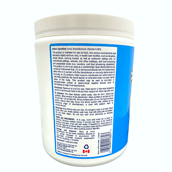 Lingette désinfectante Zytec chlorure de benzalkonium