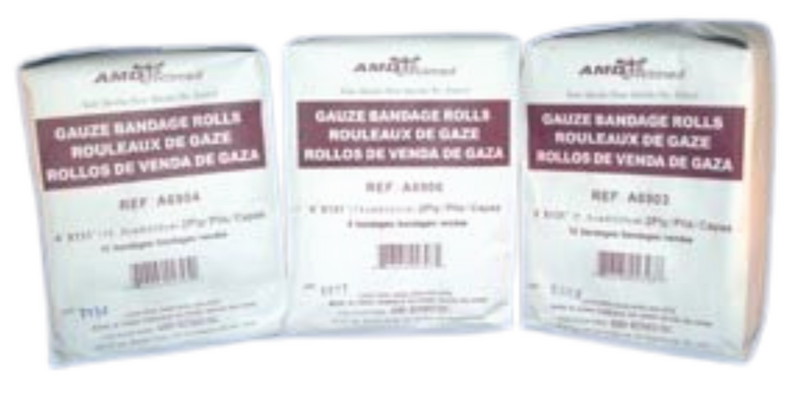 Bandage gaze (rouleau) 2PLIS Non-stérile - Caisse de 96 rouleaux
