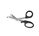 7"Universal Scissor Black Handle 1-SERR Blade Autoclavable