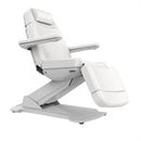 White Electric 3 Section Facial Chair with Arms