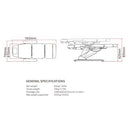 White Electric 3 Section Facial Chair with Arms